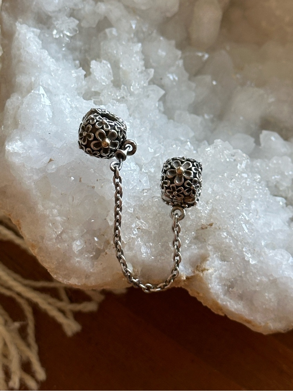 Pandora Two Tone Safety Chain Bouquet
